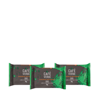 Trio de Sabonetes Caf&eacute; Verde 75g